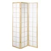 Sustumiamos širmos ORIENTAL su 3 plokštėmis 130,5x2xH178,5 cm, pušinis rėmas, spalva: natūrali