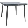 Home4You Stalas ANDROS 90x90xH75cm, pilkas