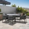 Home4You Stalas BRISTOL 180x120xH74cm Pilkas