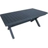 Home4You Stalas COLUMBUS 183/243x100xH76 Tamsiai pilka