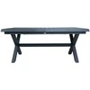 Home4You Stalas COLUMBUS 183/243x100xH76 Tamsiai pilka