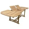 Home4You Stalas FABIOLA 285/225/165x100xH75cm, akacijos mediena