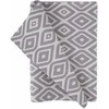 Fotelis Home4You Tablecloth HOLLY OUTDOOR 43x116cm, pilkas rhombus