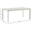 Home4You Stalas MELROSE 180x90xH75cm Smėlio