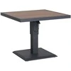 Reguliuojamo auksčio stalas PARKER 90x90xH52-75cm, pilkas