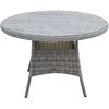 Home4You Stalas TRENTO, D110xA73,5cm, šviesiai pilkas