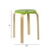 Home4You Taburetė SIXTY-1 D41xH45 cm, klijuota mediena su beržo lukštu