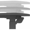 Reguliuojamo aukščio stalas ERGO su viena koja 70x40xH67,5-106cm, juodas
