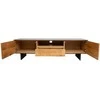 Fotelis Home4You TV spintelė VALENCIA 160x45xH45cm, ąžuolinė