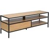 Home4You TV staliukas HEDVIG 120x33xH40cm, uosis/juodas
