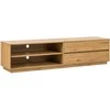 Home4You TV staliukas SACHA 180x40xH43cm, melaminas su ąžuolo žieve