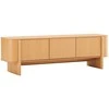 TV staliukas Home4You TV unit MORBEN 160x42xH50cm, melamine with oak decor