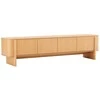 TV staliukas Home4You TV unit MORBEN 202.5x42xH50cm, melamine with oak decor