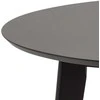 Home4You Stalas ROXBY D105xH76cm Apvalus Juodas