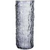 Home4You Vaza AMY D12xH30cm, pilkas stiklas