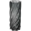 Home4You Vaza LAURO, D10xA25cm, pilkas stiklas