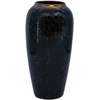 Vaza „TITAN STONE“, D17 x H32 cm, juoda/pilka