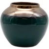 Home4You Vase TITAN STONE D20xH18cm, dark žalias