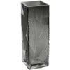 Home4You Vaza ZANA 10x10xH30cm, pilkas stiklas