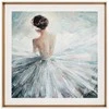 ART Sienų dekoras 80x80cm, balerina su kristalais