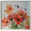 Sienų meno kūrinys WALLY 40x40cm, aguonos