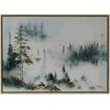 Sienų meno kūrinys WALLY 45x60cm, miglotas miškas
