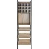 Home4You Vyno lentyna HANNES 52x40xH180cm Rustic melaminas