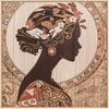 ART Medinis sienų dekoras 80x80 cm, „lady-1“