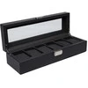 Laikrodis Julman Laikrodžio saugojimo dėžutė PU Leather/ PU Carbon 6