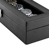 Laikrodis Julman Laikrodžio saugojimo dėžutė PU Leather/ PU Carbon 6