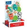 CLEMENTONI BABY kūdikių žaislas Round&amp;Round animals, 17915
