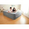 Pripučiamas čiužinys INTEX Queen Comfort-Plush High-Rise su integruota elektrine pompa, 152×203×56 cm