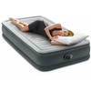 Pripučiamas čiužinys INTEX Twin Comfort-Plush Mid-Rise su integruota elektrine pompa, 99×191×33 cm