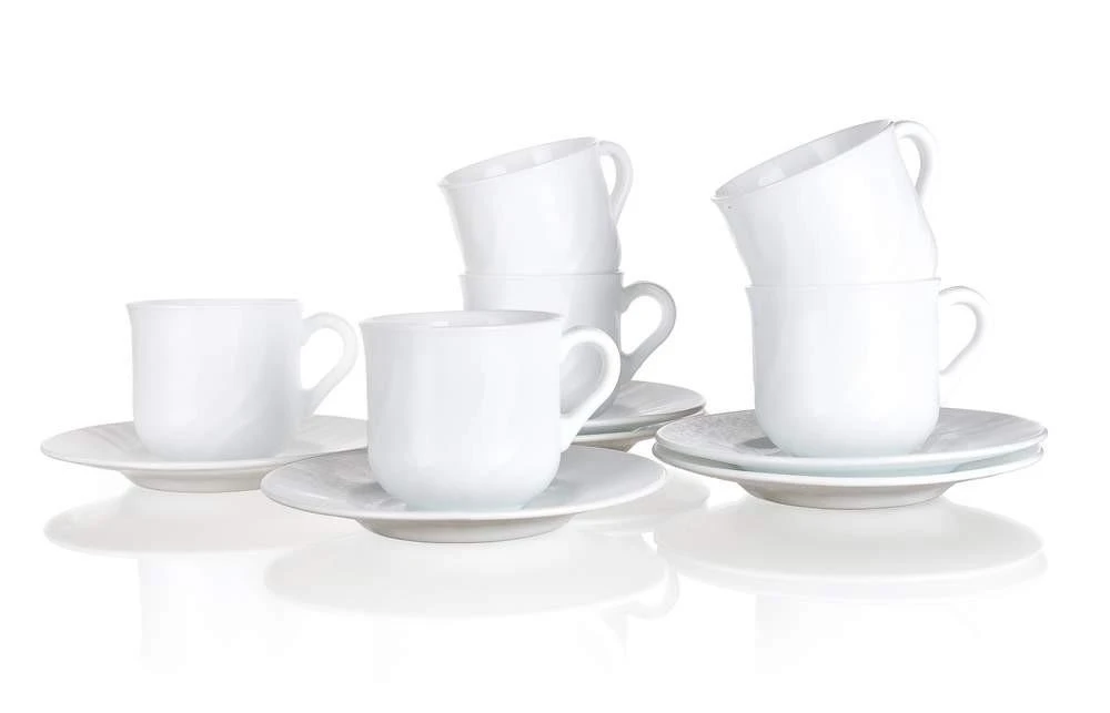 Banquet Puodelis su lėkštutė 6vnt 250ml,Ebro