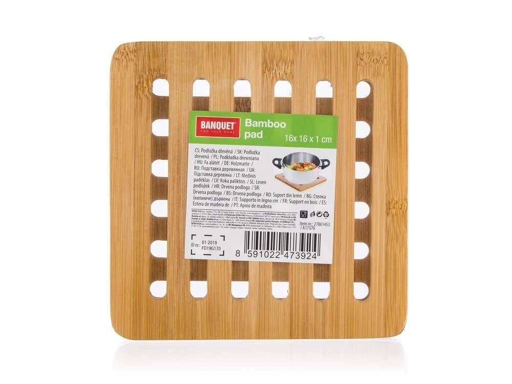Banquet Padėkliukas puodui iš medžio 16cm,Briliante