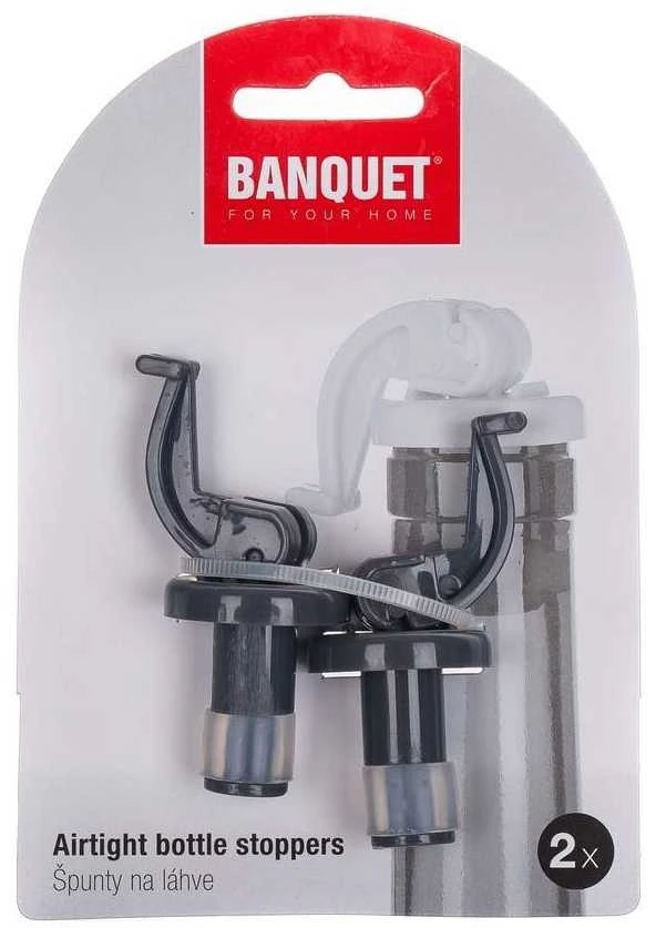 Banquet Plastikiniai kamšteliai buteliui 2vnt