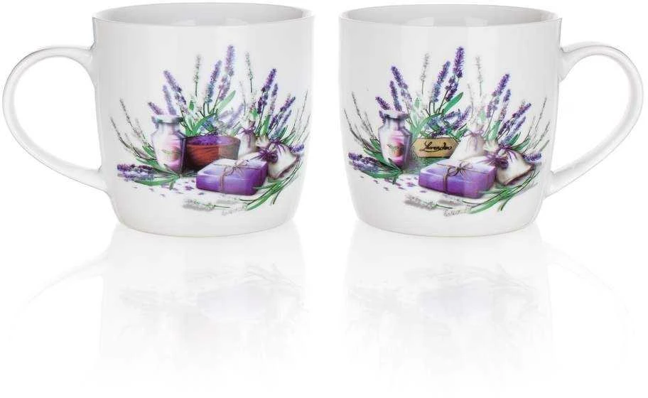 Banquet puodeliai iš keramikos 360ml 2vnt,Lavender