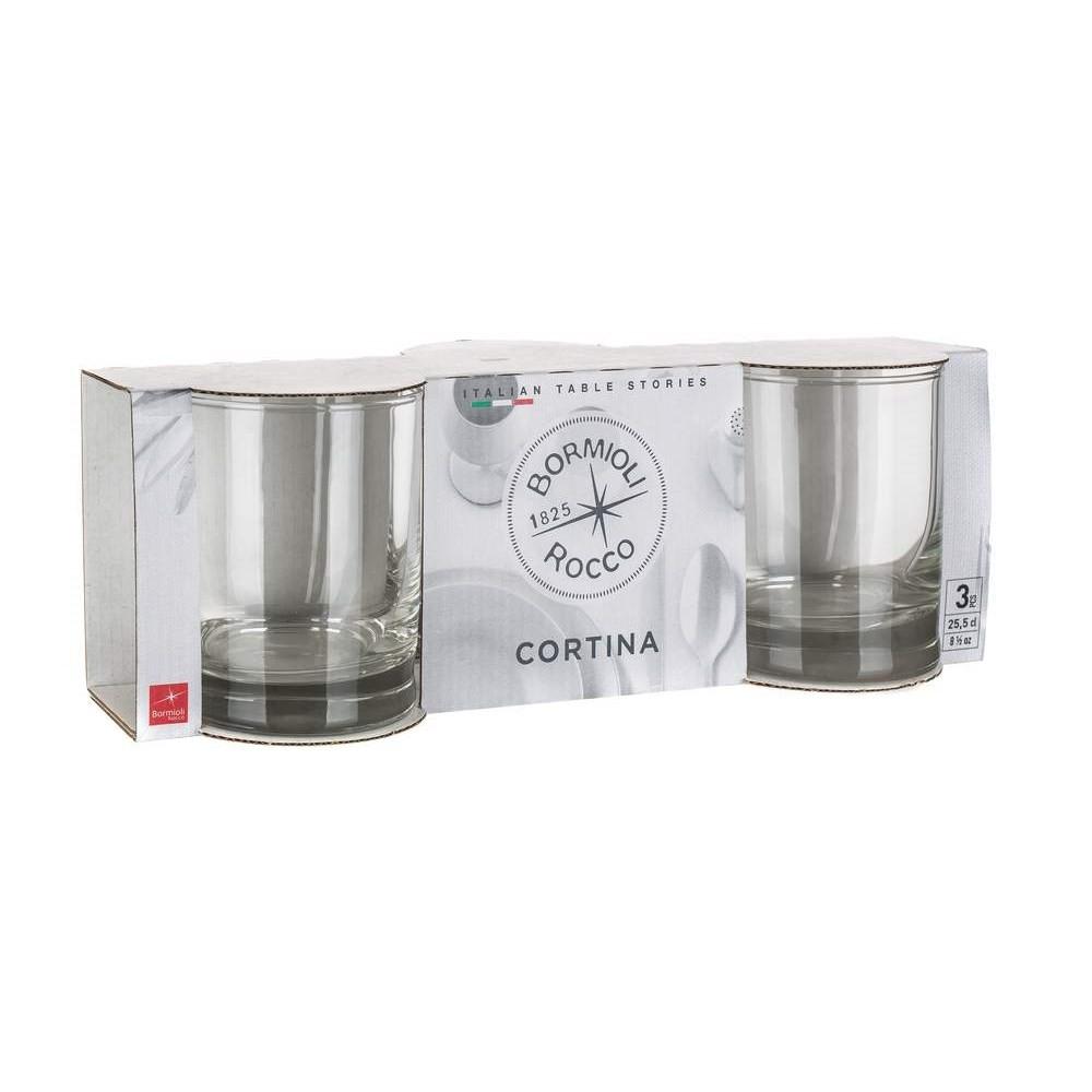 Banquet Stiklinės Cortina žemos 3vnt 255ml