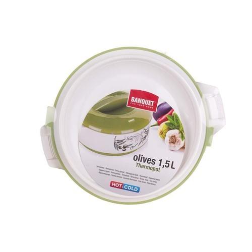 Banquet Termo dubuo su dangčiu 1,5l ,Olives (termosas maistui)