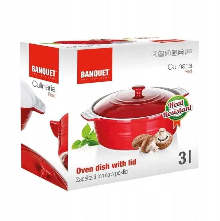Banquet troškintuvas keramikinis, apvalus (31,5cm-3,0l)