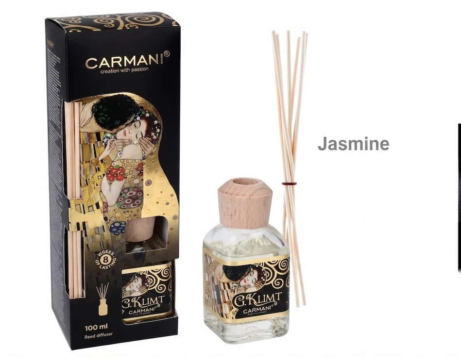 Carmani Kvapas namams su lazdelėmis 100ml, G.Klimt "Jazminai"