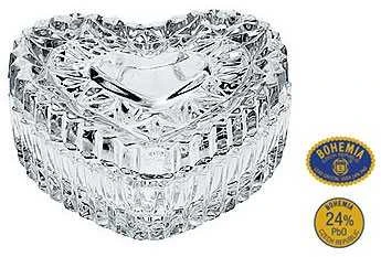 Crystal Bohemia Bohemia Dėžutė 6,5 cm "Širdis"