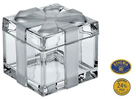 Crystal Bohemia Bohemia Dėžutė 7,2 cm. "Su Kaspinu"