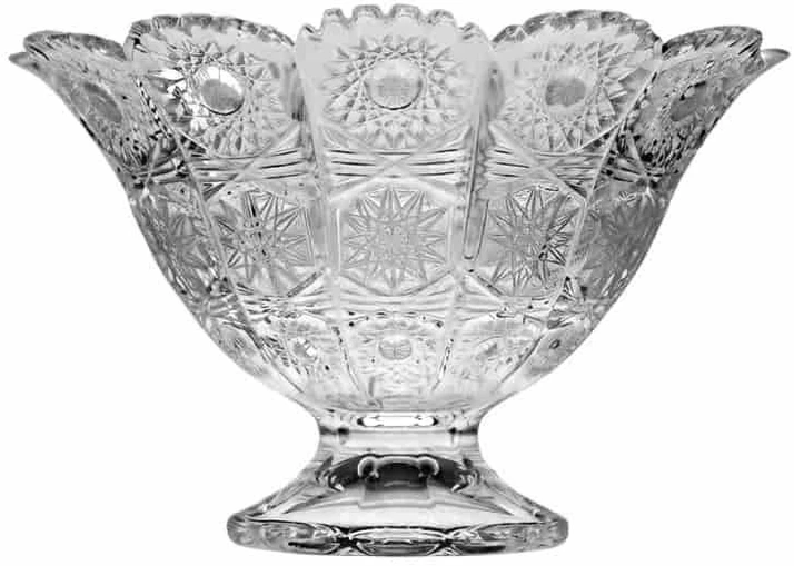 Crystal Bohemia Bohemia krištolinis dubuo ant kojelės 25,5cm