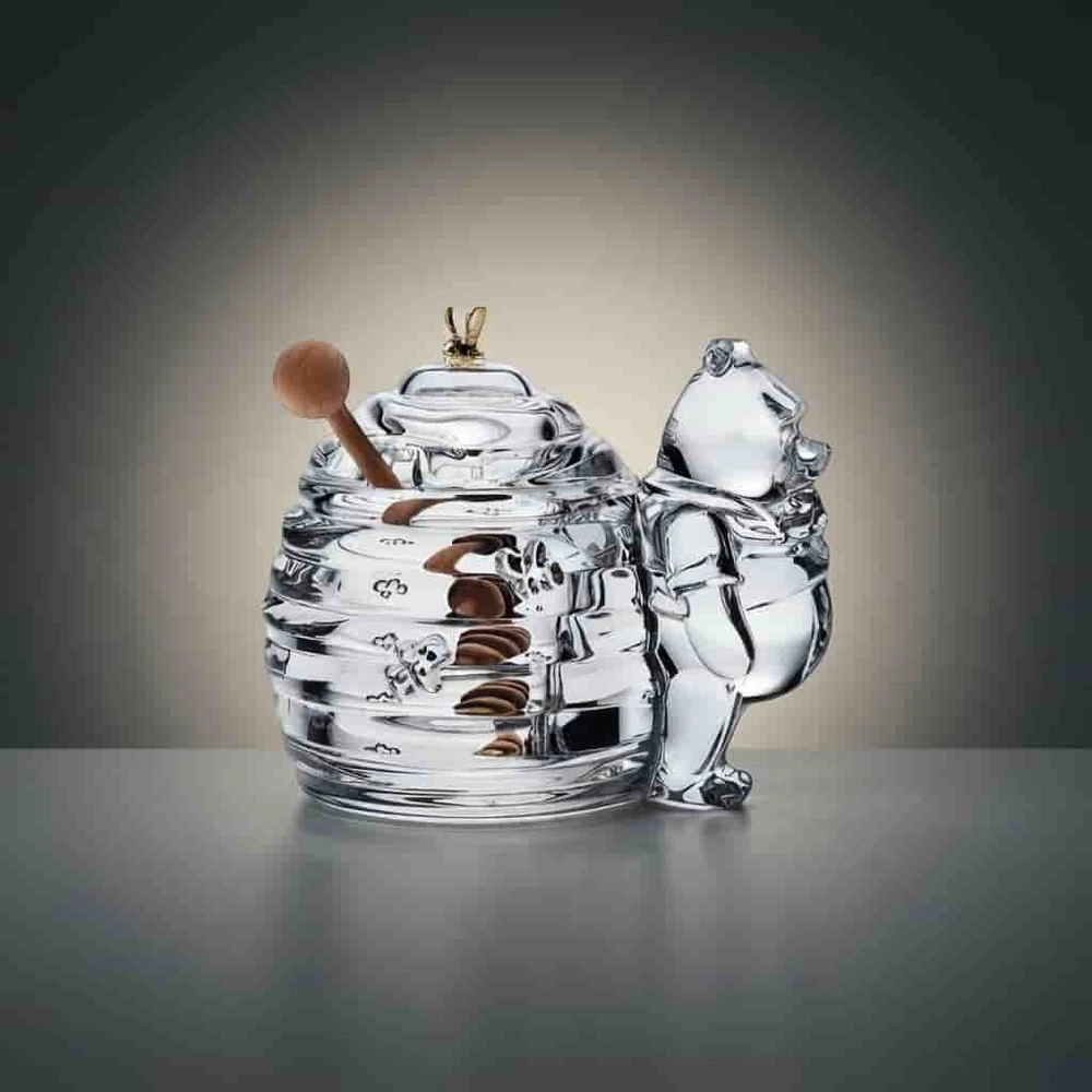 Crystal Bohemia Bohemia krištolinis indas medui 15cm "Meškutis"