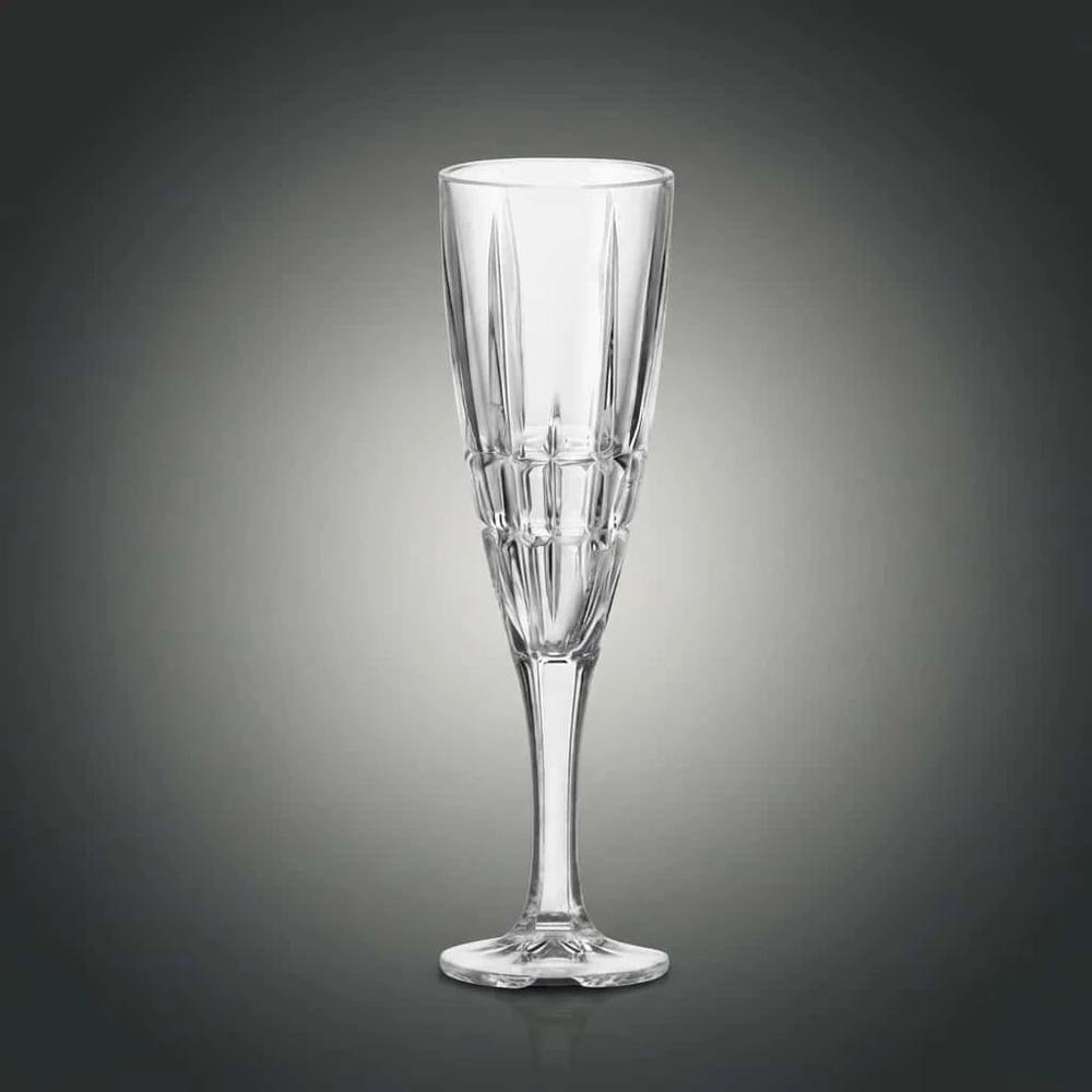 Crystal Bohemia Bohemia krištolinės taurės šampanui 180ml, 6vnt, Dover