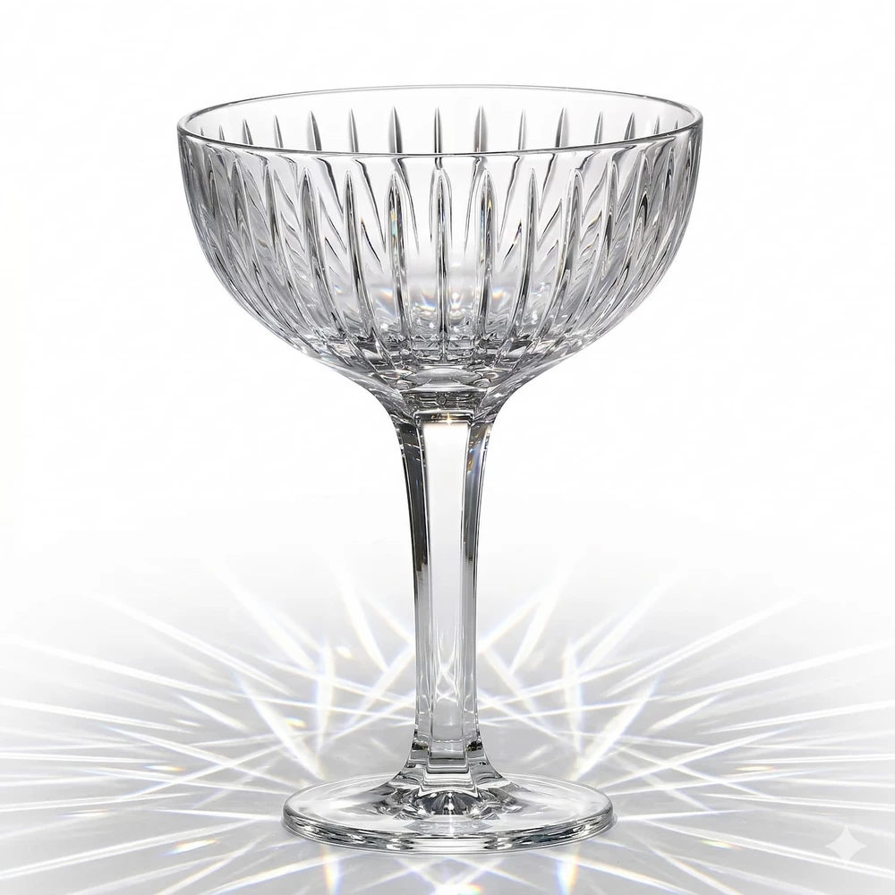 Crystal Bohemia Bohemia krištolinės taurės šampanui 370ml