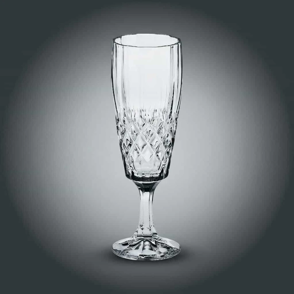 Crystal Bohemia Bohemia krištolinės taurės šampanui 160ml 6vnt, Angela