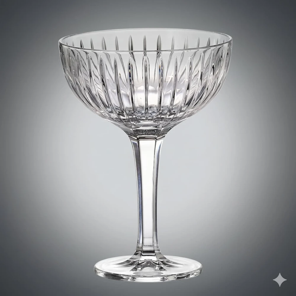Crystal Bohemia Bohemia krištolinės taurės šampanui 370ml