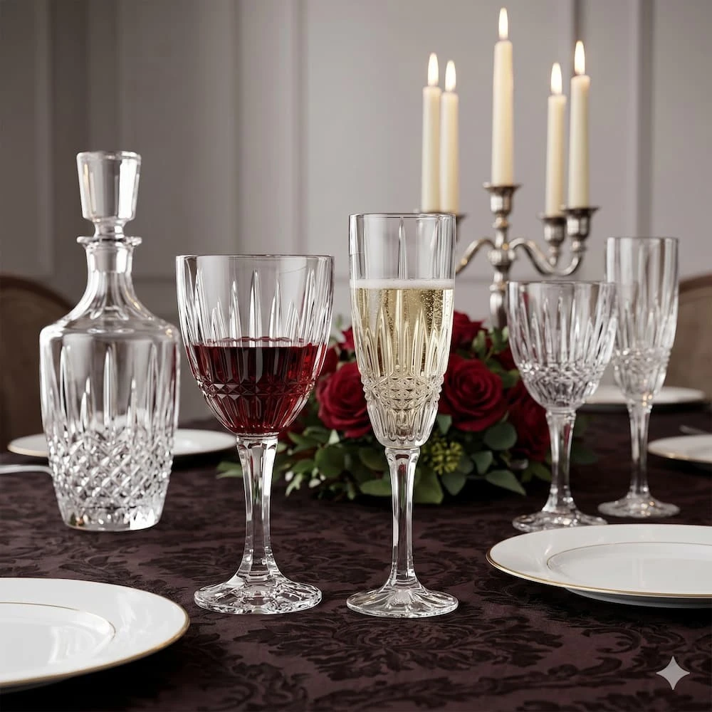 Crystal Bohemia Bohemia krištolinės taurės šampanui 180ml 6vnt, Vibes